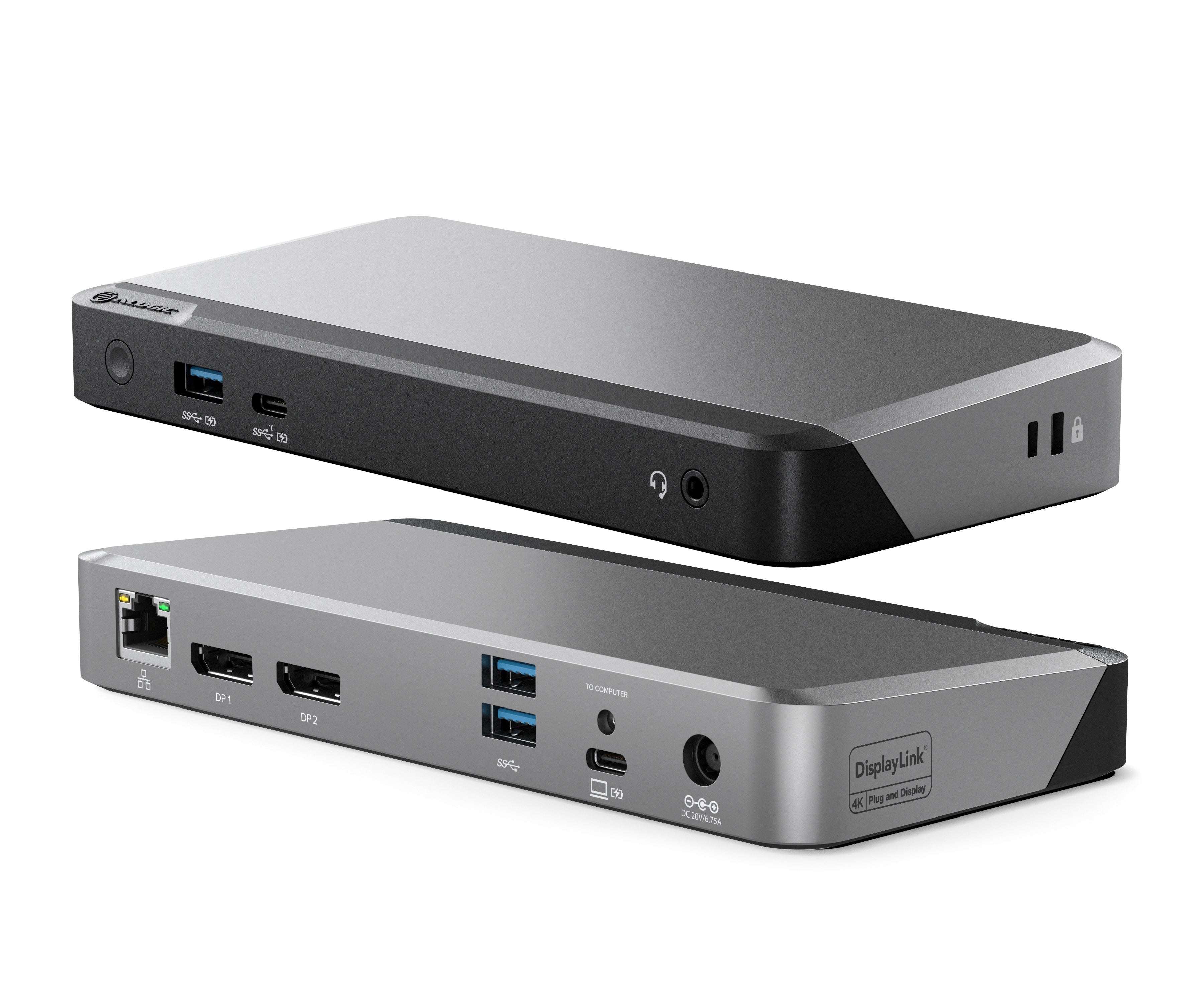 Alogic USB-C DX2 dual 4K docking station (65W PD)