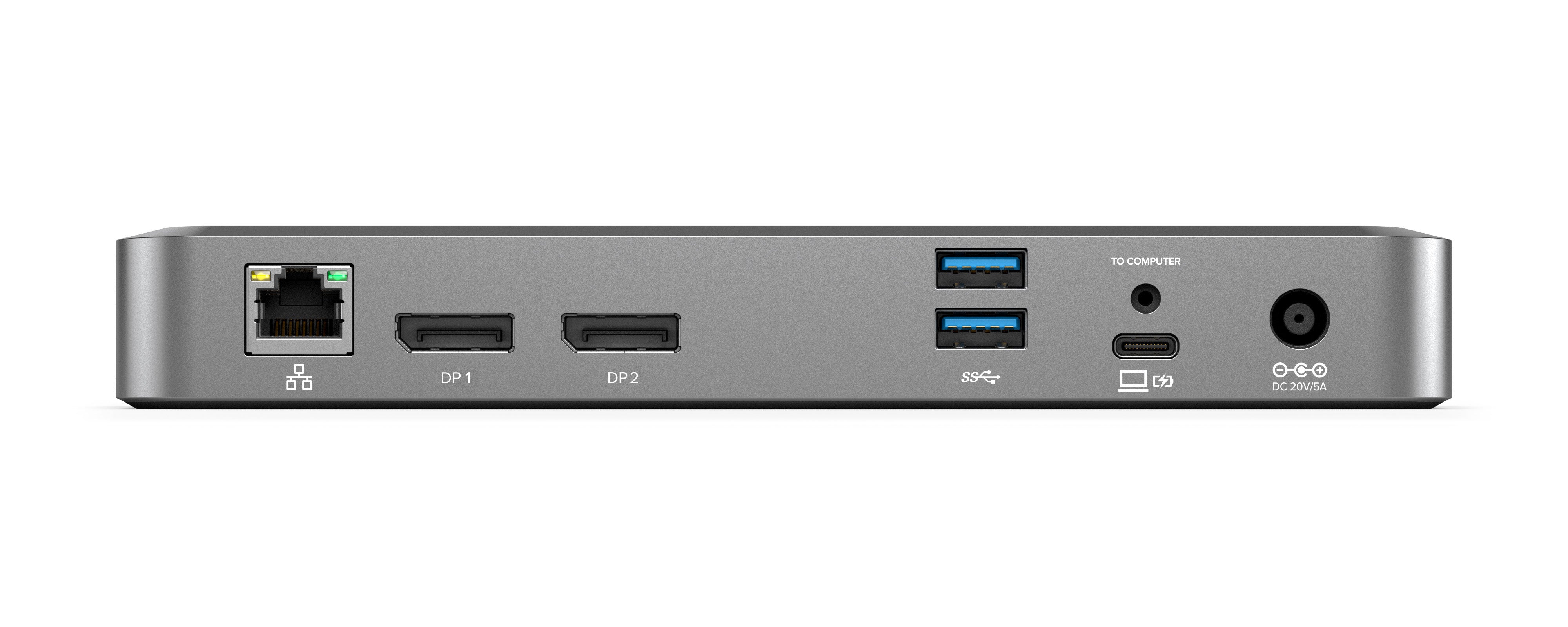 Alogic USB-C DX2 dual 4K docking station (65W PD)