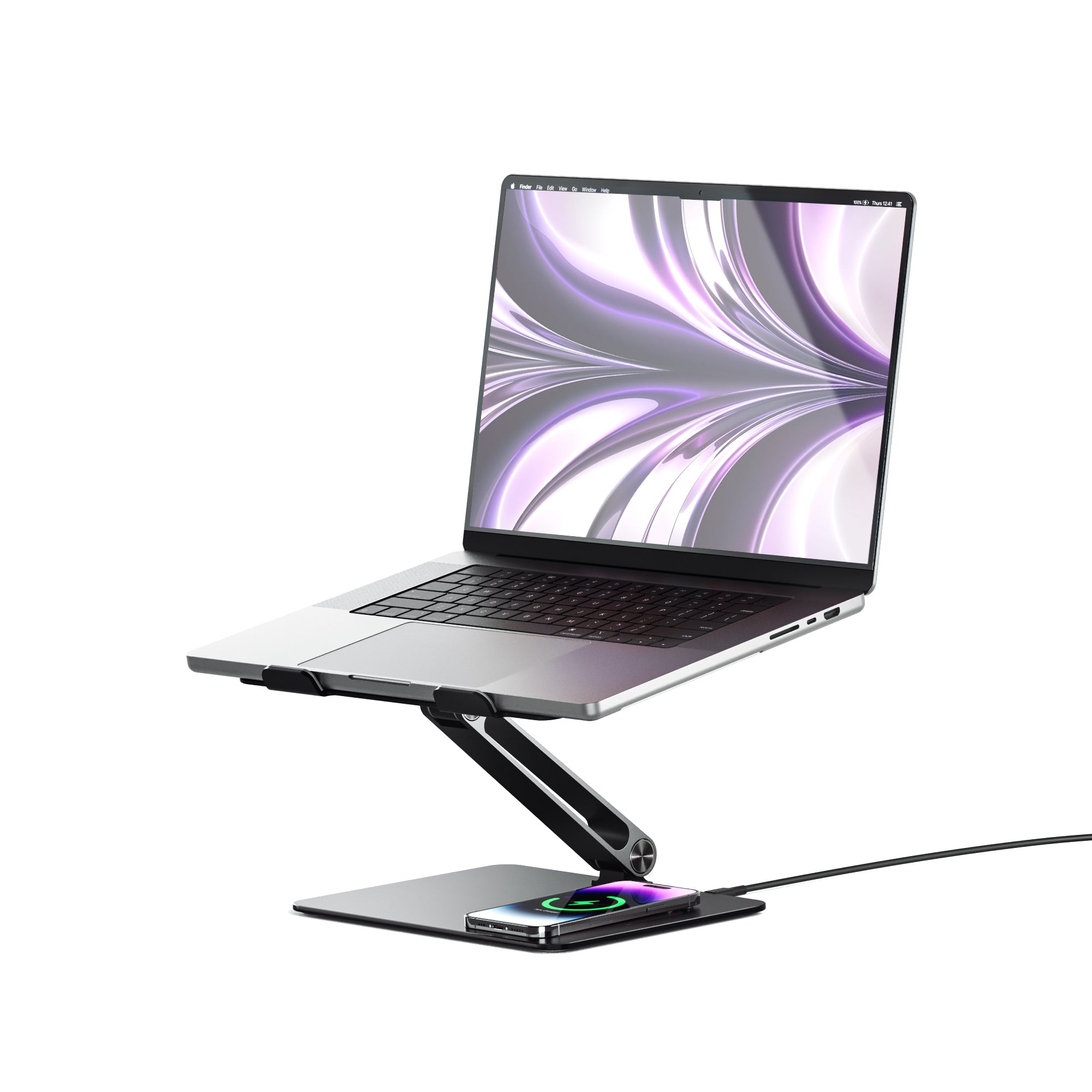 Alogic Elite Power laptop stand with wireless charger