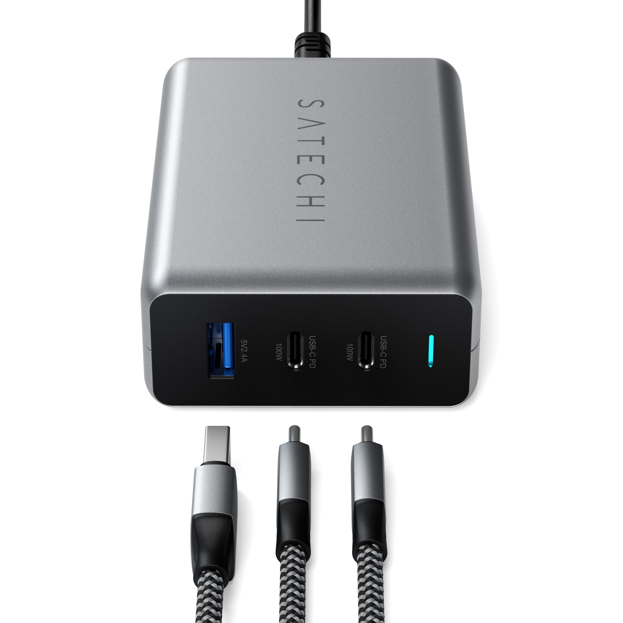 Satechi USB-C 3-port GaN compact charger (100W)