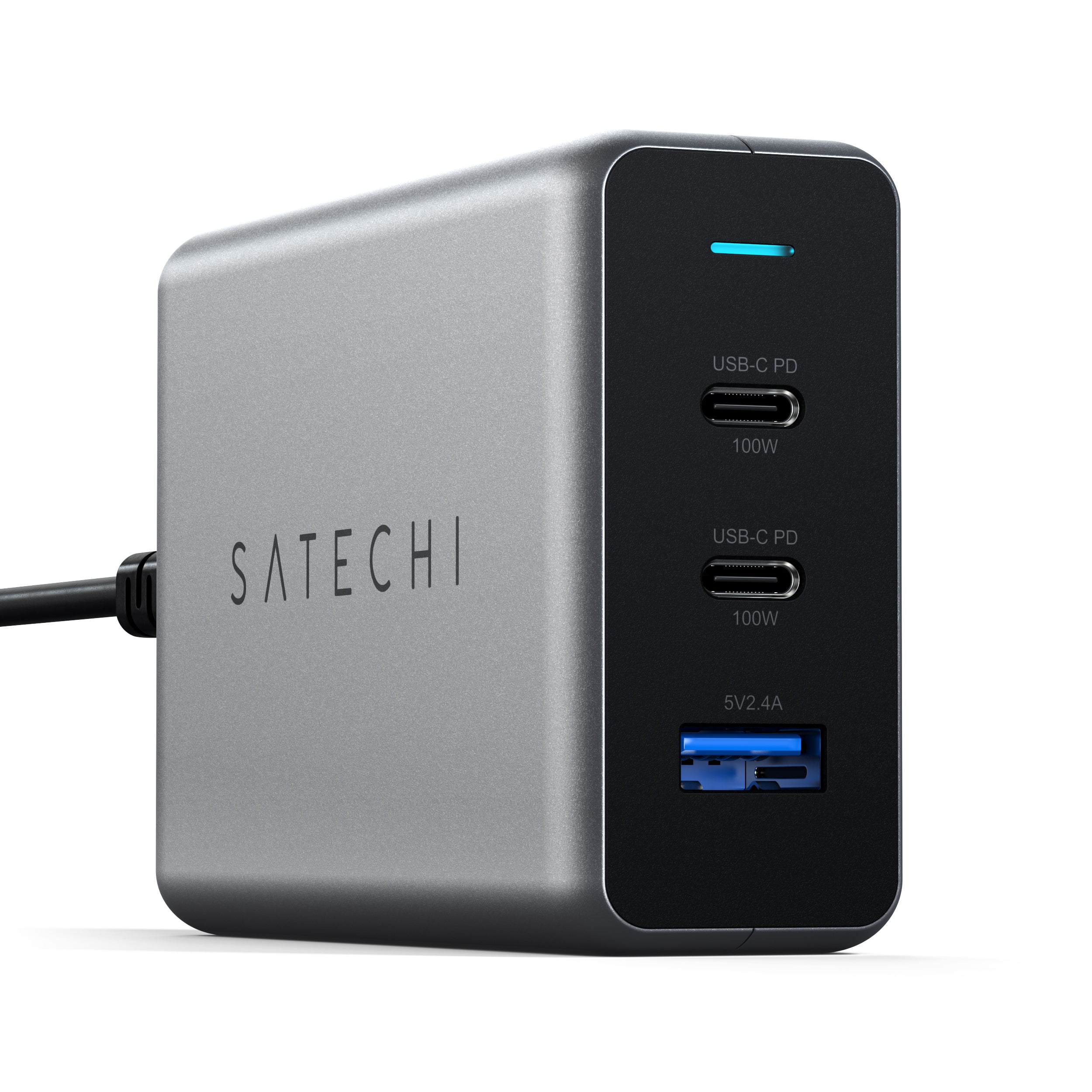 Satechi USB-C 3-port GaN compact charger (100W)